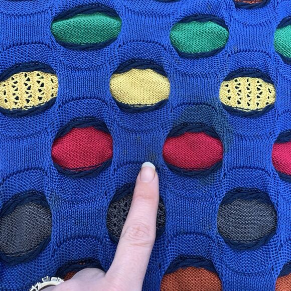 Rare VINTAGE COOGI Australia Bubble Dot 3D Textured Knit Sweater M – Some Flaws - Picture 15 of 16